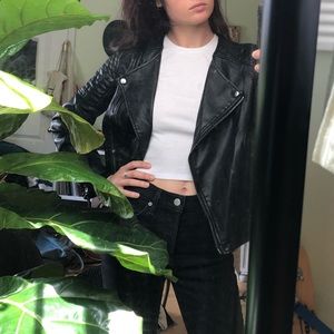 Topshop Petite Leather Jacket